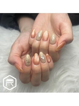 レディスペネイル ノウラ 名駅店(Redispe nail NouRa)/オレンジネイル