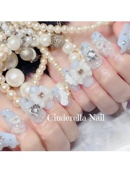 シンデレラネイル(CINDERELLA NAIL)/【スカルプ長さだしネイル】
