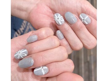 アートネイルリボンデザイン