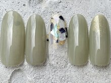 フリークネイル(FREAK Nail)/ワンポイントシェルラメ ¥7000