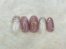シンプルネイル11000円ハート