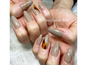 ネイルサロン ビビ(bibi)/お洒落なべっ甲デザイン