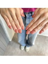 フロムネイルアンドアイラッシュ 神戸三宮(from nail&eyelash)/ラメワンカラー/フィルイン施術