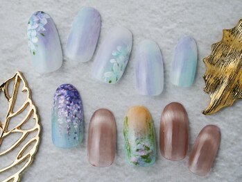 ネイルサロンアンドスクール ミュー(Nail Salon & school mieux)/絵画風ネイル