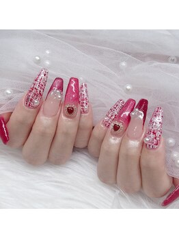 アート10本、秋ネイル