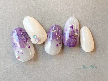 パラジェル認定サロン メールメール 池袋店(MereMer)/紫陽花ネイル