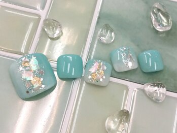 アンティム(Intime)/FOOT夏のブルー縦グラ