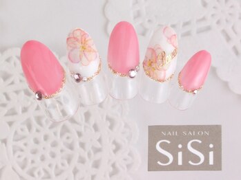 シシ(SiSi)/水彩画風フラワーネイル★