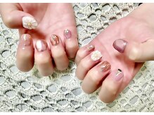 ネイルサロン K/ぷっくりフラワーネイル