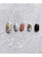 ウロネイルズ(ulo nails)/ペイズリー柄のアート