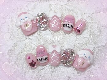 ネイルアンドまつげエクステ リッチエイト 原宿店(Rich8)/オーダーチップ☆シナモンネイル