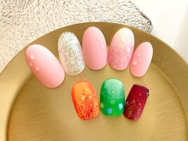 【Hand】マンスリーネイル｜8月