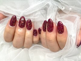 カシスフラッシュネイル