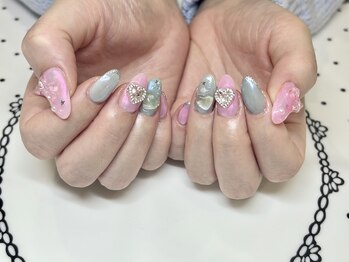 モカ 心斎橋(moca by Lee)/【miyuu】ミラーネイル