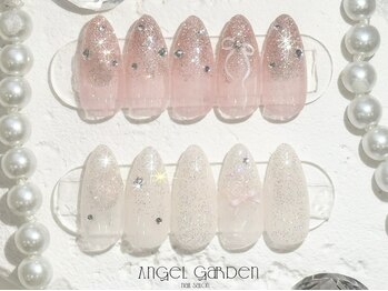 エンジェルガーデン 青山店(Angelgarden)/ラメグラリボンネイル