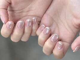 マグネットネイル×ラメライン
