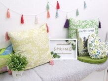 スプリング アイラッシュアンドネイル(SPRING eyelash&nail)/店内は可愛らしい装飾が☆