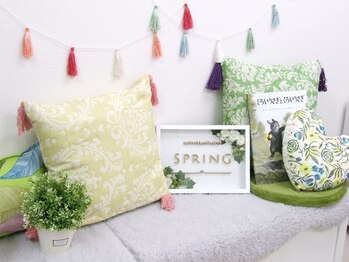 スプリング アイラッシュアンドネイル(SPRING eyelash&nail)/店内は可愛らしい装飾が☆