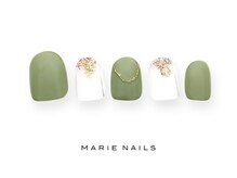 マリー ネイルズ いわきラトブ店(MARIE NAILS)/定額5,500円税込 &nbsp;カーキ 0622b