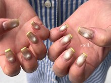 ステラ(stella)/magnet nail× French nail