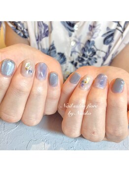 フィオーレ(fiore)/爽やかくすみブルー&フラワー