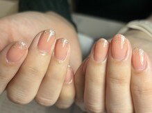 サロンドファン(salon de Fan)/オレンジラメグラデーション