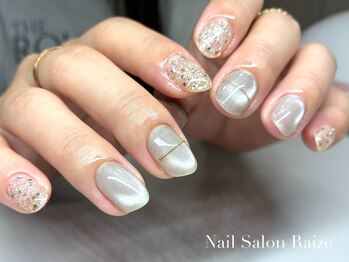 ライズ 本町店(Raize)/ニュアンスネイル/シルバー
