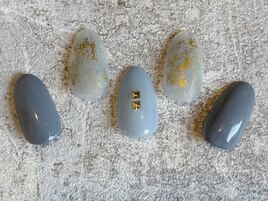 ホイルがポイント☆秋ネイル