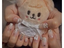 ヒュッゲ(Hygge)/白チェックネイル