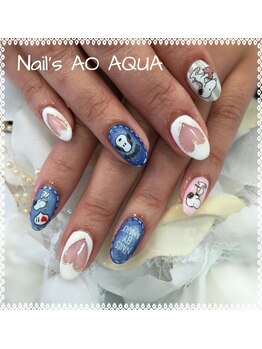 ネイルズアオアクア(Nail's AO AQUA)/デザインネイル☆