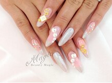 ネイルサロン ビューティーマジック 川口店/ ゴージャスパールネイル