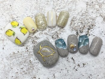 タネモト(Tanemoto)/7月フットネイル¥8800