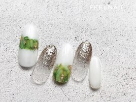 インク/ゴールド/ラメ/ホワイト