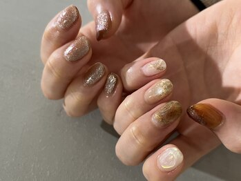 アイミーモア 国立店(aimer more)/秋のニュアンスネイル