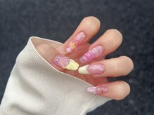 ENAIL　高田馬場店/ぷっくりお花ネイル