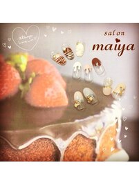 バレンタインネイル