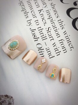 エンジェルネイルクラブ(ANGEL NAIL CLUB)/Foot sample design