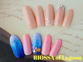 リゾート×ドロップネイル