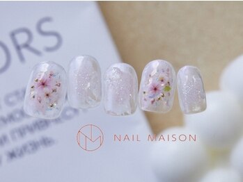春色ピンク桜押し花￥9000