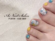 エーネイルサロン プラーカ本店(A-Nail Salon)/手書きフラワー