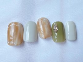 秋色ニュアンスネイル