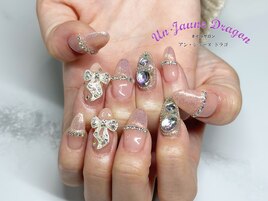 【自爪ネイル】オーロラネイル