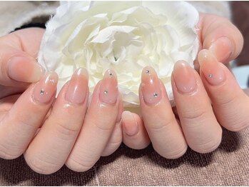 チークネイル/クリア/シンプル