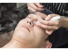メンズ エステティック ヒーロー(men's esthetic HERO)の雰囲気（蒸気で優しく毛穴を拡げ吸引で詰りをオフ！ヒゲ脱毛前にも◎）