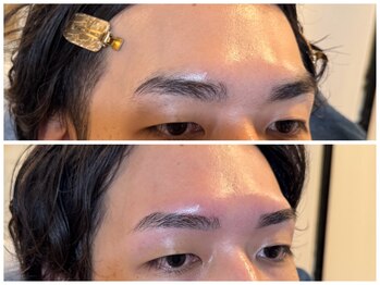 スリーピース(3Peace)/ ストレート眉Before/After