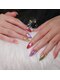 ビュービー ネイル(Beaubie Nail)の写真/憧れのキラキラマグネットミラーネイル☆長さ出しとても可愛いデザインで、指先を華やかに彩ります!