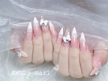 エイミ29ネイル(AME29 Nail)の写真/【大国町/駅近】豊富なカラー・パーツとハイセンスな提案力であなただけのオーダーメイドネイルをご用意◎