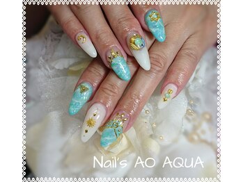 ネイルズアオアクア(Nail's AO AQUA)/デザインネイル☆