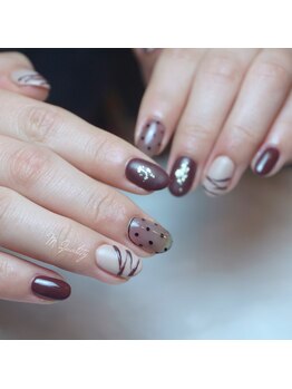 エムクオリティ(M-Quality)/後藤限定バレンタインネイル