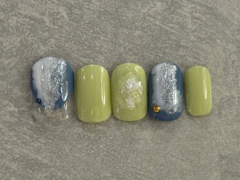 カラネイル 南森町店(calla nail)/夏カラー　キラキラ